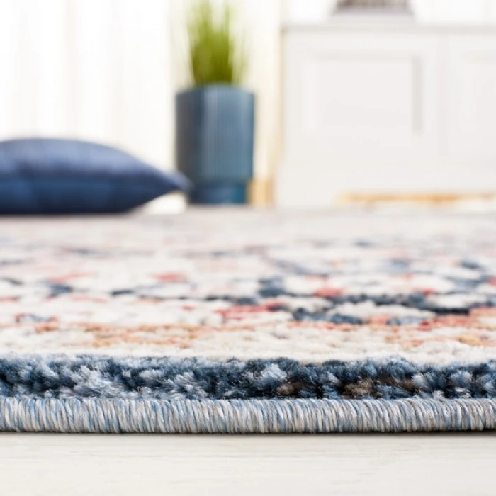 Safavieh Rosewood Ivory / Blue ROW104 9 ft. X 12 ft. Rectangle Rug