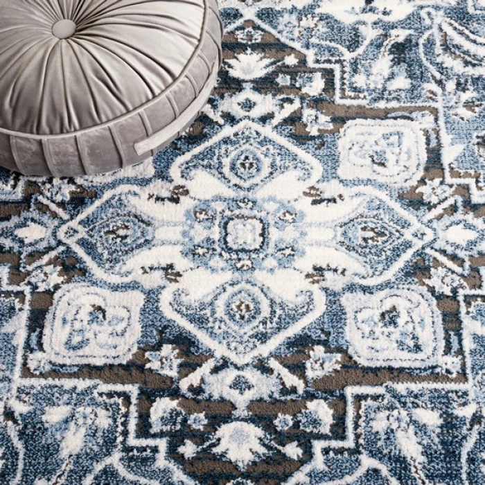 Safavieh Rosewood Ivory / Blue ROW112 8 ft. X 10 ft. Rectangle Rug