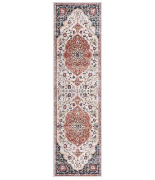 Safavieh Rosewood Ivory / Red ROW114 2 ft. 3 in. X 8 ft. Runner Rug