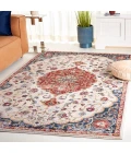 Safavieh Rosewood Ivory / Red ROW114 4 ft. X 6 ft. Rectangle Rug