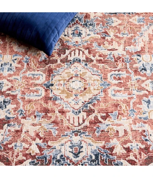 Safavieh Rosewood Blue / Red ROW116 6 ft. 7 in. X 6 ft. 7 in. Square Rug