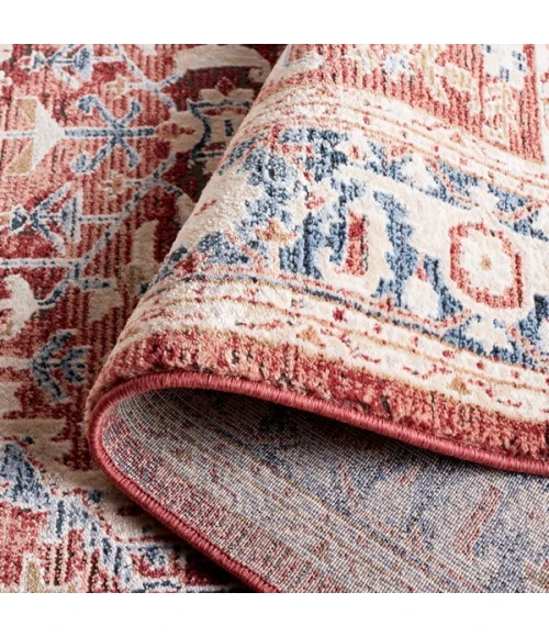 Safavieh Rosewood Blue / Red ROW116 6 ft. 7 in. X 6 ft. 7 in. Square Rug