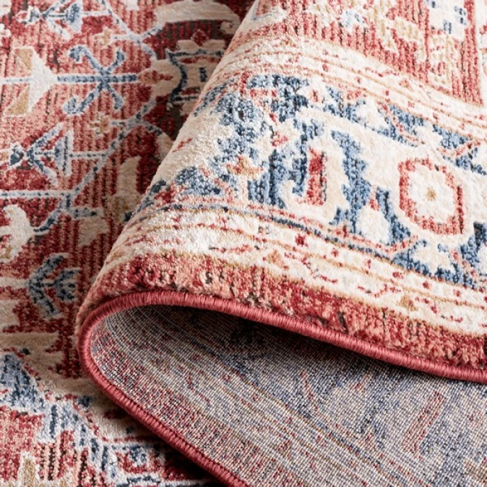 Safavieh Rosewood Blue / Red ROW116 6 ft. 7 in. X 6 ft. 7 in. Square Rug
