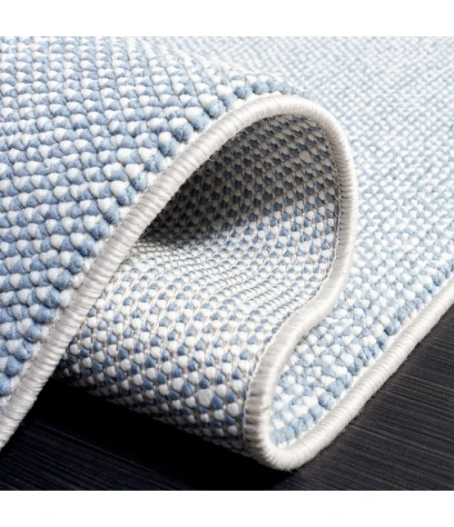 Safavieh River Blue / Ivory RVR600 6 ft. 7 in. X 6 ft. 7 in. Square Rug