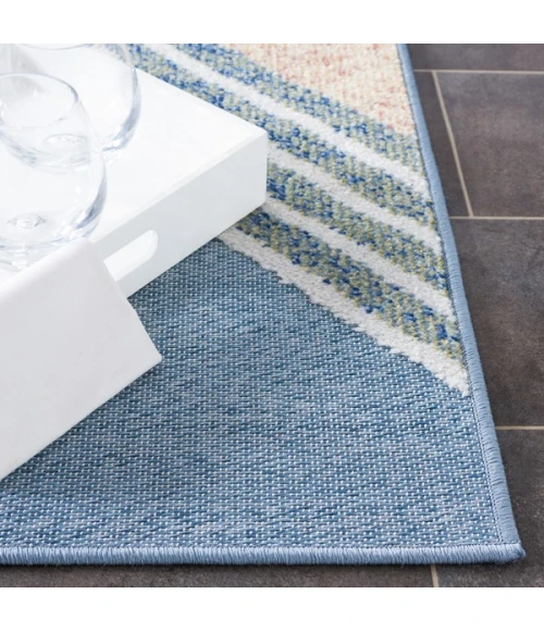 Safavieh Sarasota Blue / Light Green SAR102 2 ft. 3 in. X 9 ft. Runner Rug