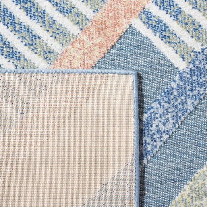 Safavieh Sarasota Blue / Light Green SAR102 6 ft. 7 in. X 6 ft. 7 in. Square Rug