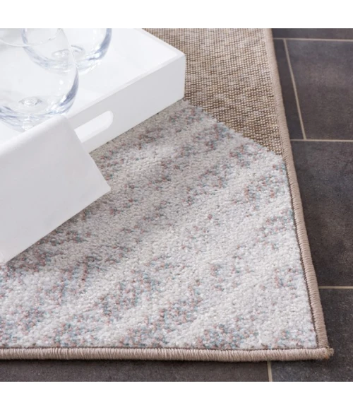 Safavieh Sarasota Pink / Brown SAR102 6 ft. 7 in. X 6 ft. 7 in. Square Rug