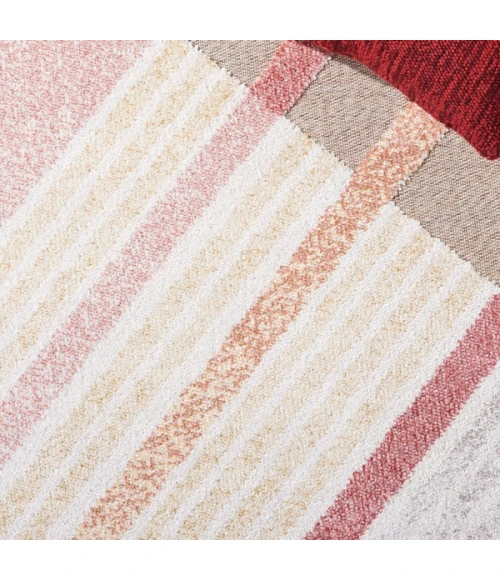 Safavieh Sarasota Pink / Brown SAR102 6 ft. 7 in. X 6 ft. 7 in. Square Rug