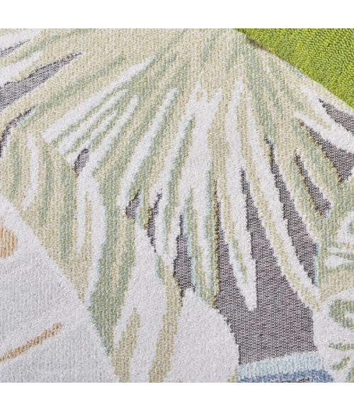 Safavieh Sarasota Light Green / Navy SAR106 6 ft. 7 in. X 6 ft. 7 in. Square Rug