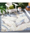 Safavieh Sarasota Light Green / Navy SAR106 4 ft. 5 in. X 6 ft. 5 in. Rectangle Rug