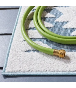 Safavieh Sarasota Light Blue / Grey SAR114 6 ft. 7 in. X 6 ft. 7 in. Square Rug