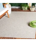 Safavieh Sisal All-Weather Light Grey / Ivory SAW460 4 ft. X 6 ft. Rectangle Rug