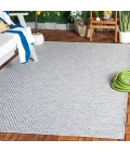 Safavieh Sisal All-Weather Blue / Ivory SAW460 5 ft. 0 in. X 7 ft. 6 in. Rectangle Rug