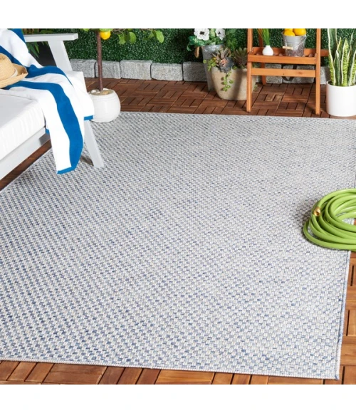 Safavieh Sisal All-Weather Blue / Ivory SAW460 5 ft. 0 in. X 7 ft. 6 in. Rectangle Rug