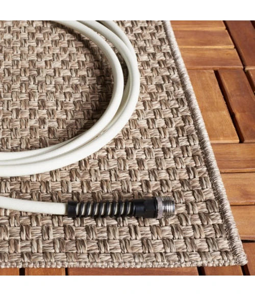 Safavieh Sisal All-Weather Brown SAW460 5 ft. 0 in. X 7 ft. 6 in. Rectangle Rug