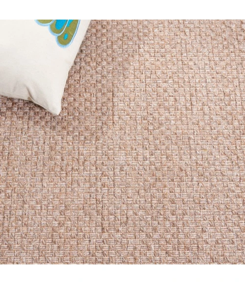 Safavieh Sisal All-Weather Taupe SAW640 6 ft. 7 in. X 6 ft. 7 in. Round Rug