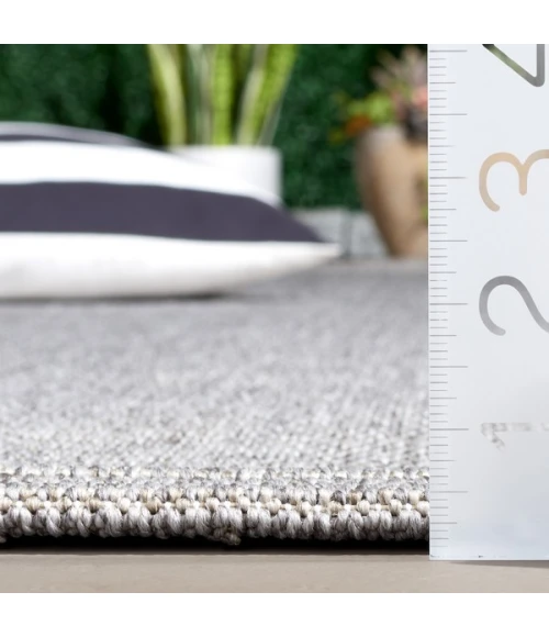 Safavieh Sisal All-Weather Grey SAW642 6 ft. 7 in. X 6 ft. 7 in. Round Rug