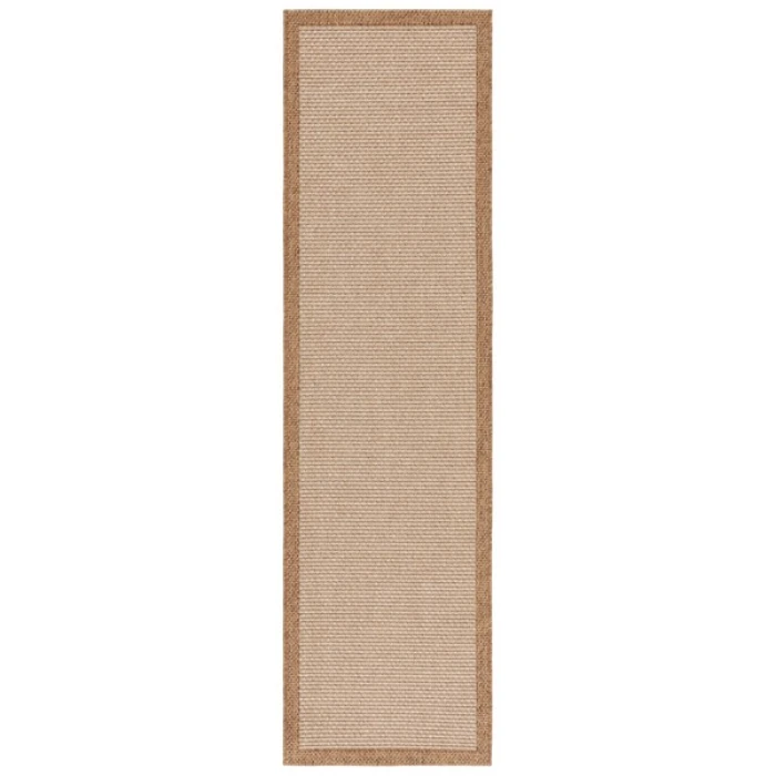 Safavieh Sisal All-Weather Natural / Brown SAW644 6 ft. 7 in. X 6 ft. 7 in. Round Rug