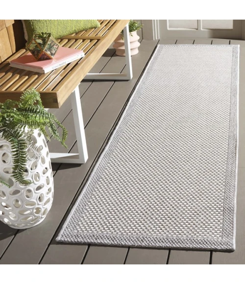 Safavieh Sisal All-Weather Ivory / Grey SAW644 8 ft. X 10 ft. Rectangle Rug