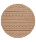 Safavieh Sisal All-Weather Natural / Brown SAW646 6 ft. 7 in. X 6 ft. 7 in. Square Rug