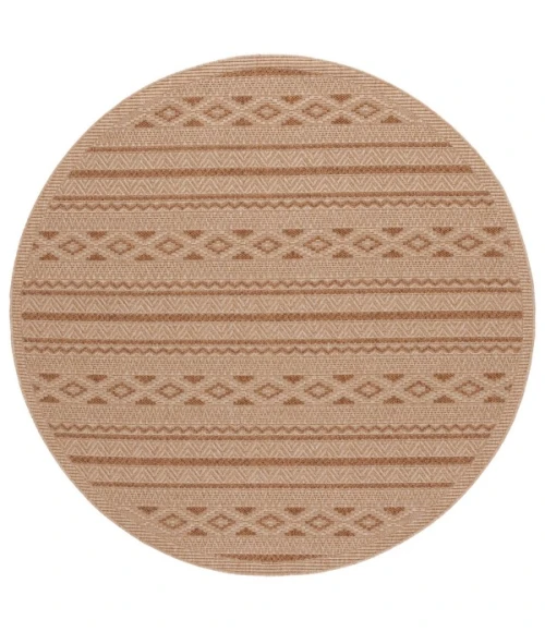 Safavieh Sisal All-Weather Natural / Brown SAW646 6 ft. 7 in. X 6 ft. 7 in. Square Rug