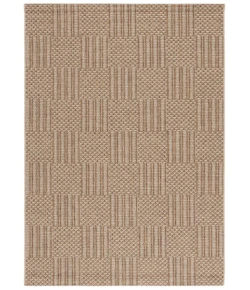 Safavieh Sisal All-Weather Natural / Grey SAW648 6 ft. 7 in. X 6 ft. 7 in. Square Rug