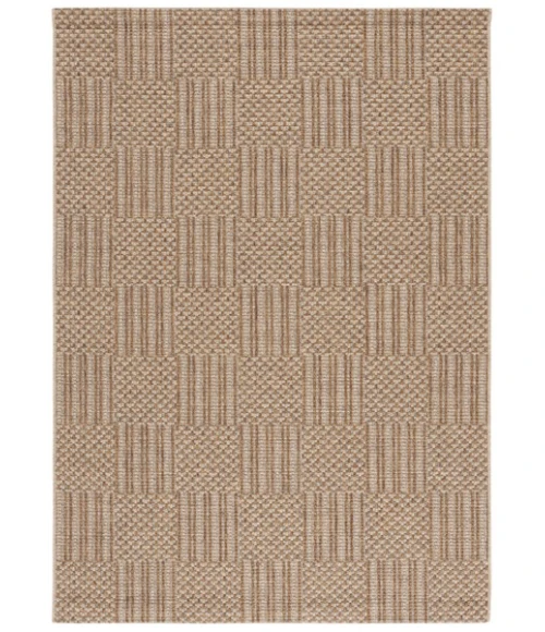 Safavieh Sisal All-Weather Natural / Grey SAW648 6 ft. 7 in. X 6 ft. 7 in. Square Rug