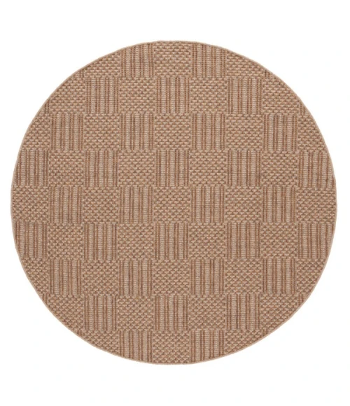 Safavieh Sisal All-Weather Natural / Grey SAW648 6 ft. 7 in. X 6 ft. 7 in. Square Rug