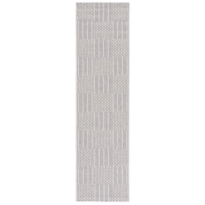 Safavieh Sisal All-Weather Grey / Ivory SAW648 6 ft. 7 in. X 6 ft. 7 in. Round Rug