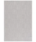 Safavieh Sisal All-Weather Grey / Ivory SAW648 6 ft. 7 in. X 6 ft. 7 in. Square Rug