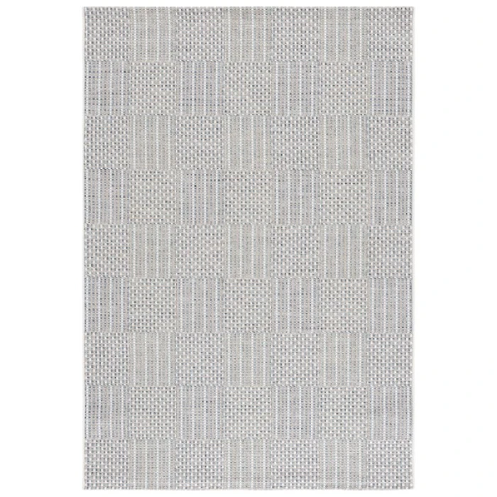 Safavieh Sisal All-Weather Aqua / Beige Ivory SAW648 5 ft. 3 in. X 7 ft. 6 in. Rectangle Rug