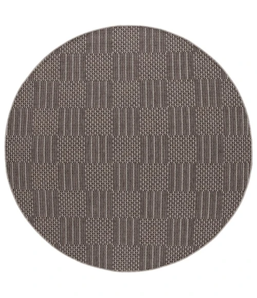 Safavieh Sisal All-Weather Black / Grey SAW648 6 ft. 7 in. X 6 ft. 7 in. Square Rug