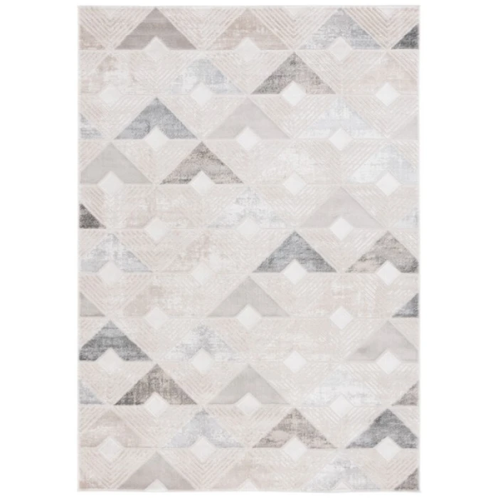 Safavieh Saylor Grey / Dark Grey SAY101 5 ft. 5 in. X 7 ft. 7 in. Rectangle Rug