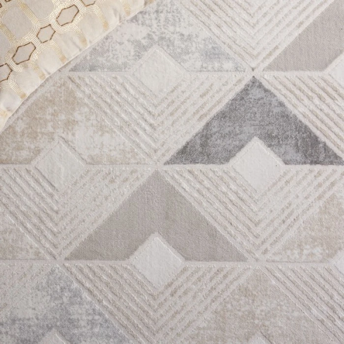 Safavieh Saylor Grey / Dark Grey SAY101 6 ft. 3 in. X 6 ft. 3 in. Square Rug
