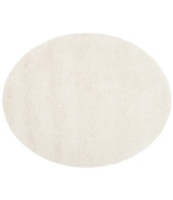 Safavieh Milan Shag Ivory SG180 4 ft. X 4 ft. Round Rug