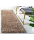 Safavieh Milan Shag Dark Beig SG180 2 ft. X 20 ft. Runner Rug