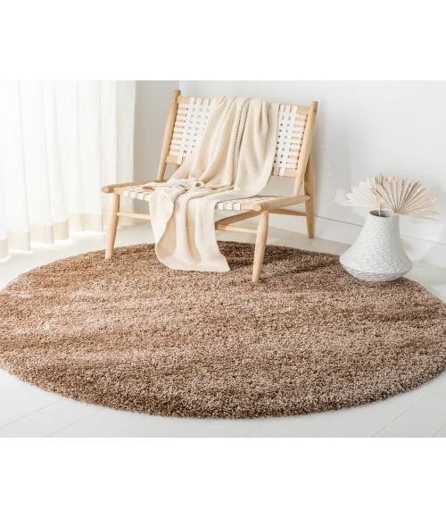 Safavieh Milan Shag Dark Beig SG180 10 ft. X 10 ft. Round Rug