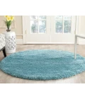 Safavieh Milan Shag Aqua Blue SG180 10 ft. X 10 ft. Round Rug