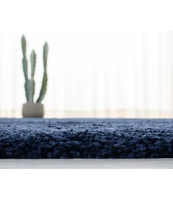 Safavieh Milan Shag Navy SG180 10 ft. X 10 ft. Round Rug