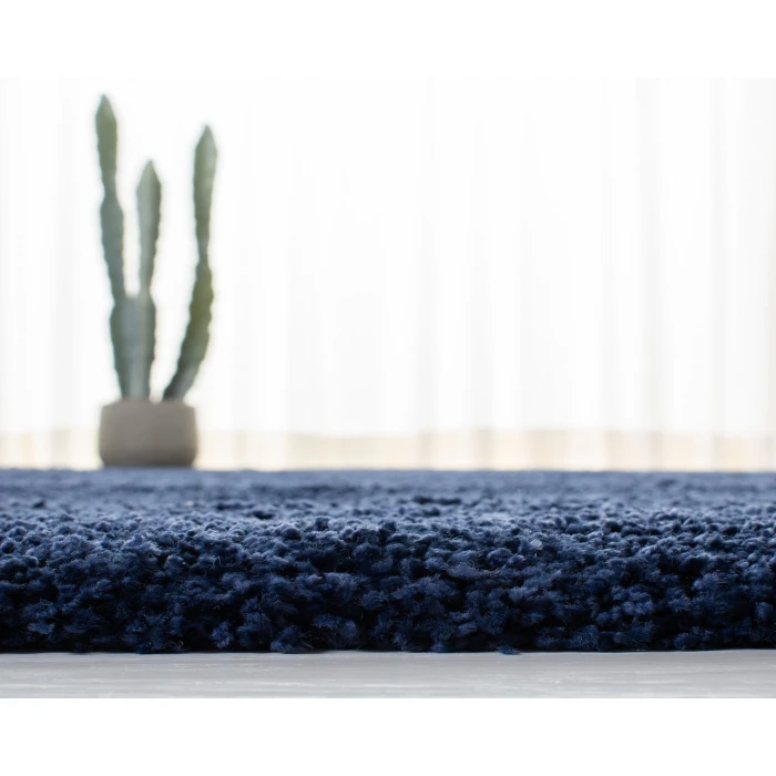 Safavieh Milan Shag Navy SG180 10 ft. X 10 ft. Round Rug