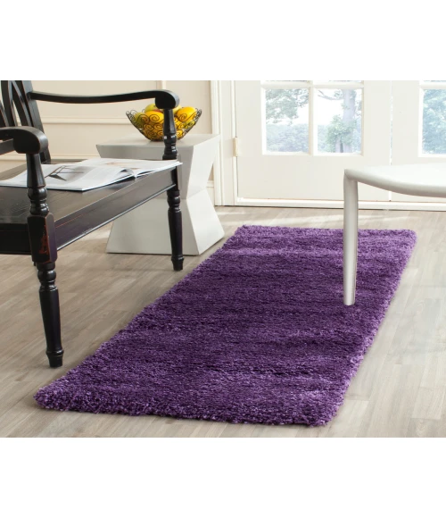 Safavieh Milan Shag Purple SG180 2 ft. X 20 ft. Runner Rug