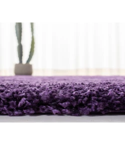 Safavieh Milan Shag Purple SG180 4 ft. X 4 ft. Round Rug
