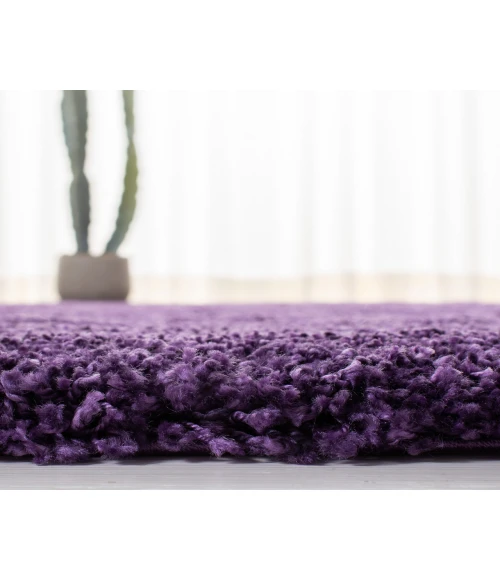 Safavieh Milan Shag Purple SG180 2 ft. X 20 ft. Runner Rug