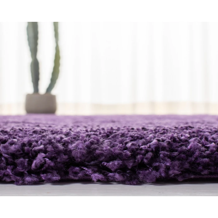 Safavieh Milan Shag Purple SG180 9 ft. X 9 ft. Round Rug