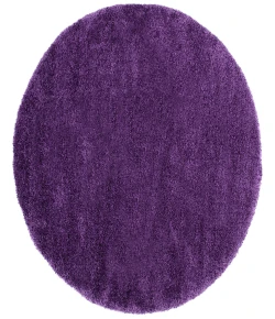 Safavieh Milan Shag Purple SG180 4 ft. X 4 ft. Round Rug