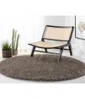 Safavieh Milan Shag Grey SG180 3 ft. X 3 ft. Round Rug