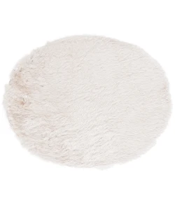 Safavieh Shag Ivory SG511 3 ft. X 3 ft. Round Rug