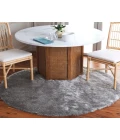 Safavieh Shag Silver SG511 3 ft. X 3 ft. Round Rug