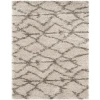 Safavieh Belize Shag SGB482 Taupe / Grey 2'-3" X 11' Runner Area Rug