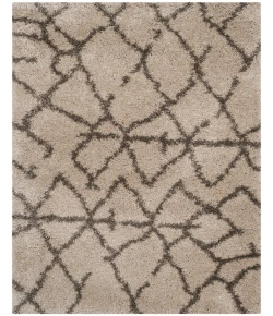 Safavieh Belize Shag SGB482 Taupe / Grey 4' X 6' Rectangle Area Rug